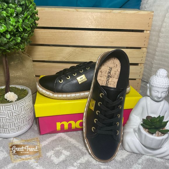 Women Espadrilles Black Casual Sneakers - Picture 4 of 7